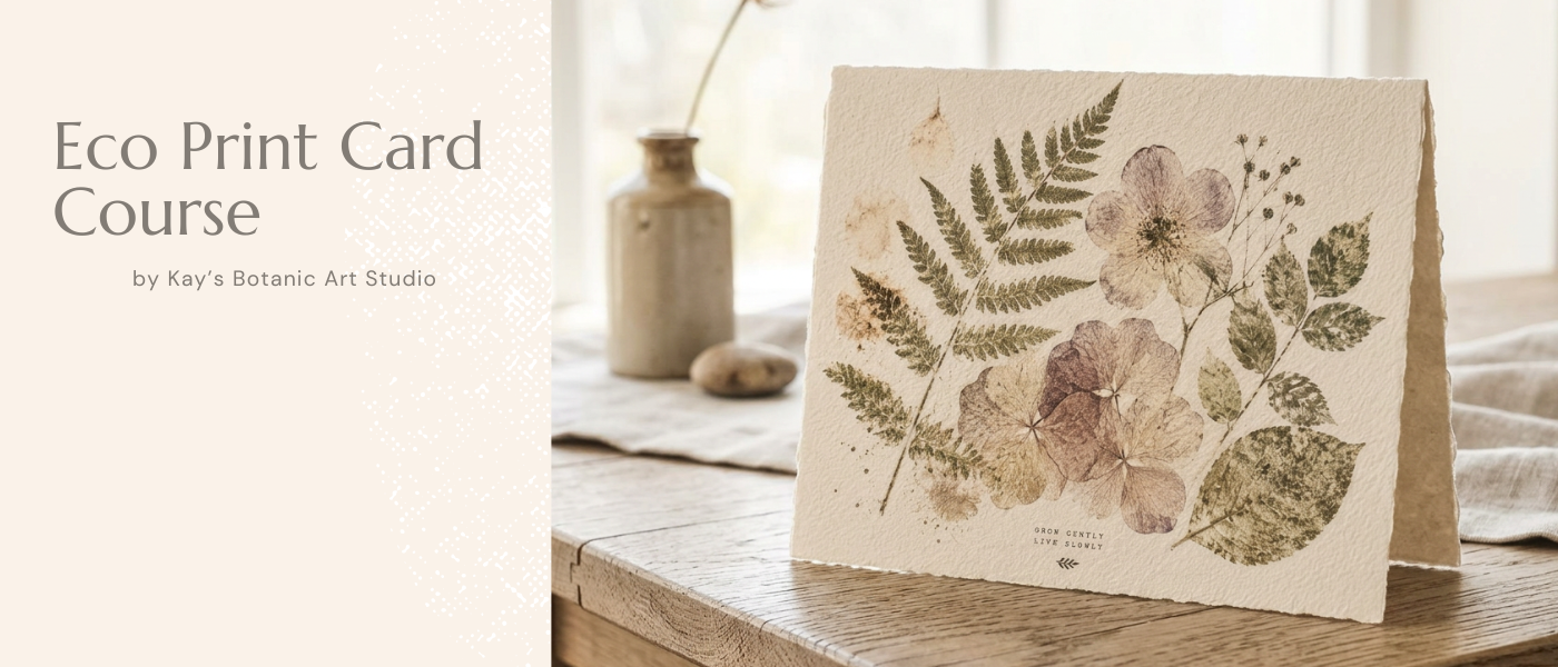 Finished eco print card
